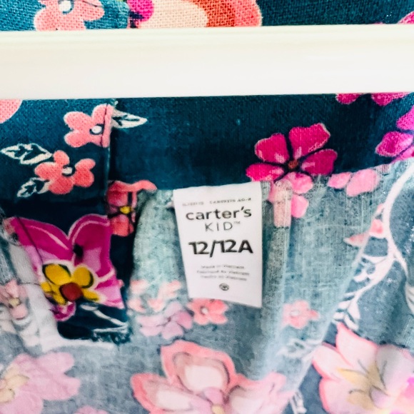 Carters size 12 girls floral blouse - Picture 3 of 5